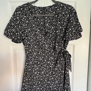 Floral Mini Dress - Women's Summer Wrap Dress